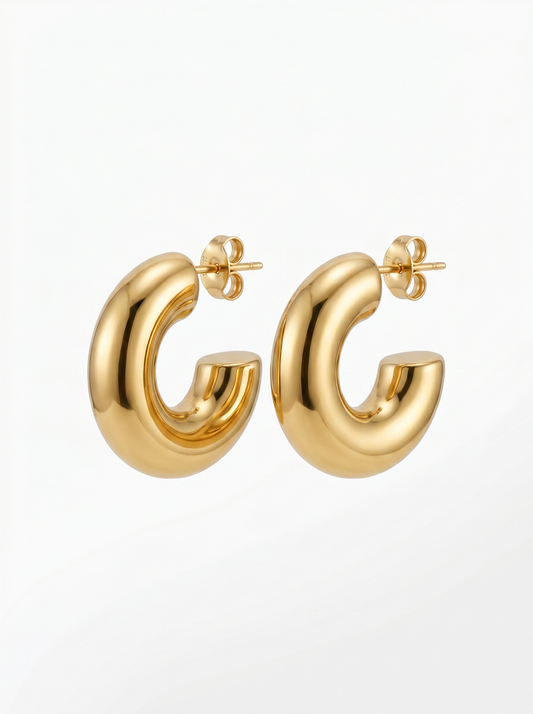 Luna Hoops — Gold